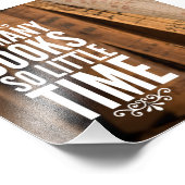 Zo veel boeken zo weinig tijd citeren foto afdruk (Hoek)