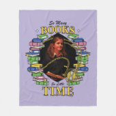 Zo veel boeken, zo weinig tijd fleece deken (Voorkant)