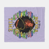 Zo veel boeken, zo weinig tijd fleece deken (Voorkant (Horizontaal))