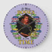 Zo veel boeken, zo weinig tijd grote klok (Voorkant)