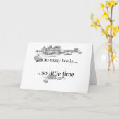 Zo veel boeken, zo weinig tijd kaart (Gele Bloem)