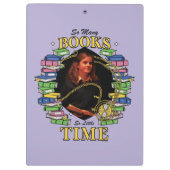 Zo veel boeken, zo weinig tijd klembord (Achterkant)