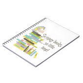 Zo veel boeken, zo weinig tijd laptop notitieboek (Linkerzijde)