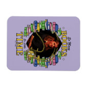 Zo veel boeken, zo weinig tijd magneet (Horizontaal)