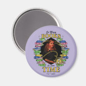 Zo veel boeken, zo weinig tijd magneet (Voorkant / Achterkant)