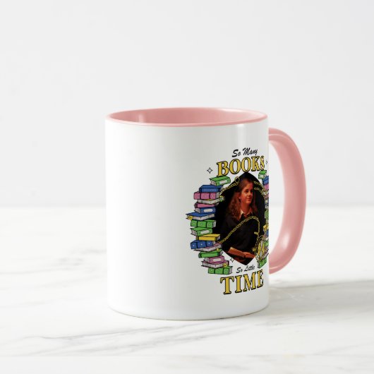 Zo veel boeken, zo weinig tijd mok (Voorkant rechts)