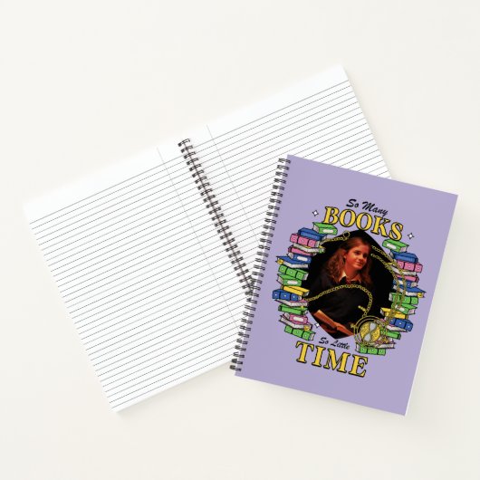 Zo veel boeken, zo weinig tijd notitieboek (Binnen)