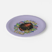 Zo veel boeken, zo weinig tijd papieren bordje (Gekanteld)