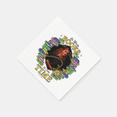 Zo veel boeken, zo weinig tijd servet (Hoek)