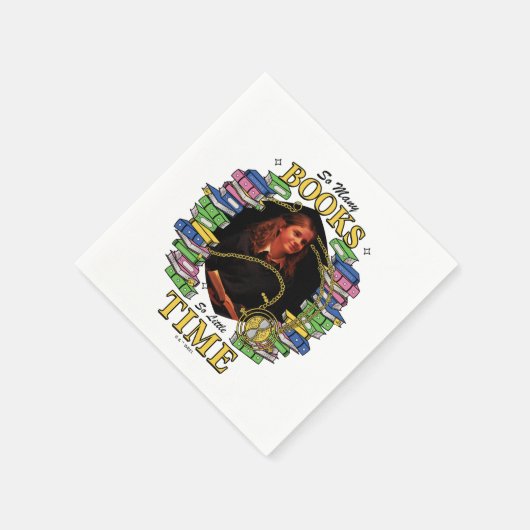 Zo veel boeken, zo weinig tijd servet (Hoek)