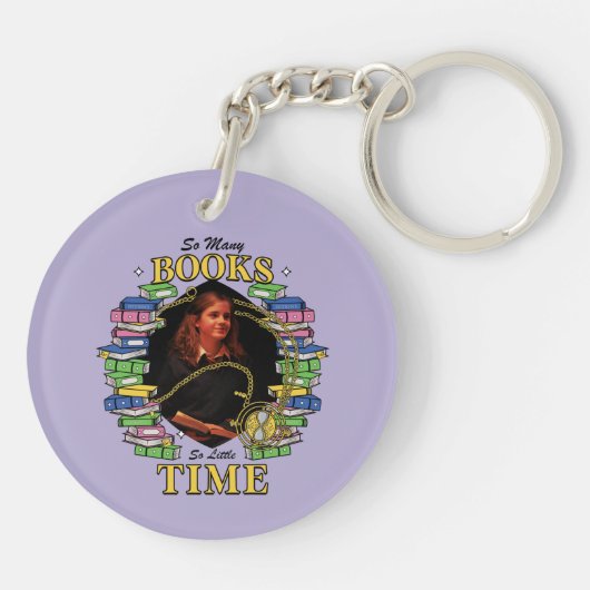 Zo veel boeken, zo weinig tijd sleutelhanger (Achterkant)