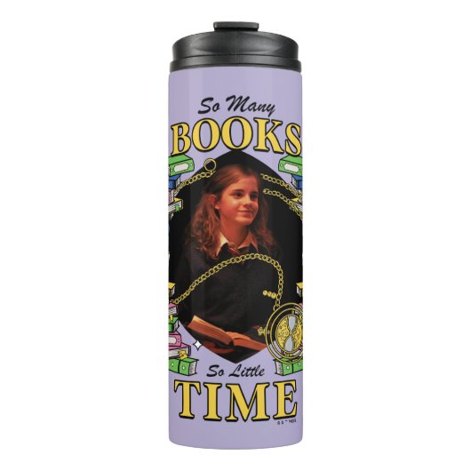 Zo veel boeken, zo weinig tijd thermosbeker (Voorkant)