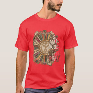 Zo veel boeken, zo weinig tijd Vintage Boekliefheb T-shirt