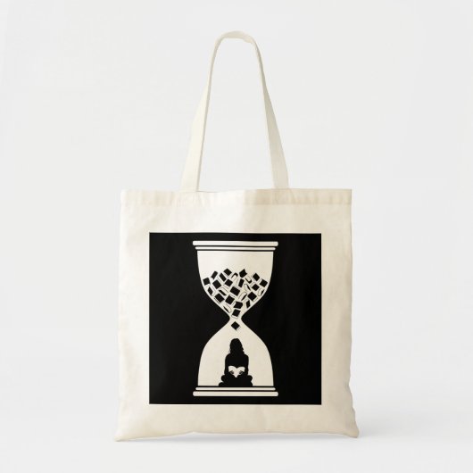 Zo veel boeken, zo weinig tijdkreuken tote bag (Voorkant)