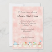 Zo veel cupcakes, Bridal Shower Uitnodiging (Achterkant)