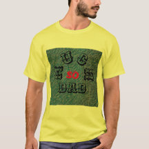 ZO VEEL DAD - ZWART-RED-YELLOW-Mannen Basic T-Shir
