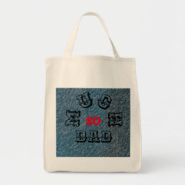ZO VEEL DAD - ZWARTE-RODE-BLUE-Shopping Grocery Tote Bag