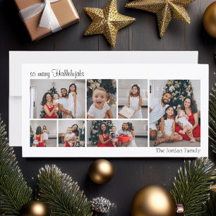 Zo Veel Halleluja's Modern Religieus Kerstfeest Feestdagenkaart
