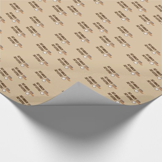 Zo veel hout Funny Carpenter Handyman Wood Worker Cadeaupapier (Hoek)