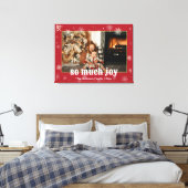 Zo veel Joy Funny kerstfamilie Foto Canvas Afdruk (Insitu (Slaapkamer))