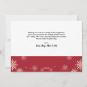 Zo veel Joy Funny kerstfamilie Foto Feestdagenkaart (Achterkant)