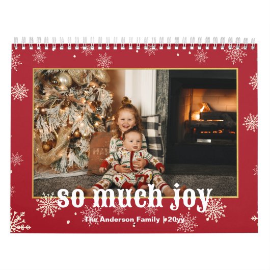 Zo veel Joy Funny kerstfamilie Foto Kalender (Hoes)