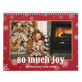Zo veel Joy Funny kerstfamilie Foto Kalender