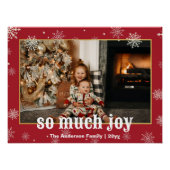 Zo veel Joy Funny kerstfamilie Foto Perfect Poster (Voorkant)