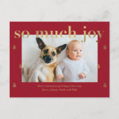 Zo veel Joy Modern Holiday Briefkaart (Voorkant)