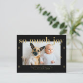 Zo veel Joy Modern Holiday Briefkaart (Staand voorkant)