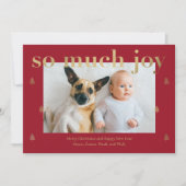 Zo veel Joy Modern Holiday-fotokaart Feestdagenkaart (Voorkant)