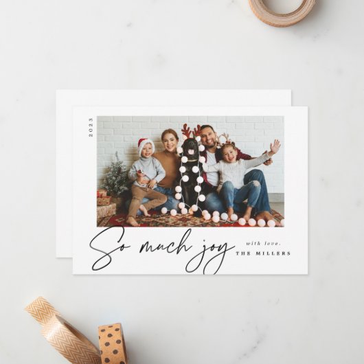 Zo veel Joy Notitiekaartje (Voorkant / Achterkant in situ)