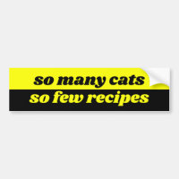 Zo veel katten, zo weinig recepten
