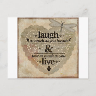 Zo veel lachen als je de Mindfulness Quote Gift Briefkaart