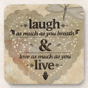 Zo veel lachen als je de Mindfulness Quote Gift Onderzetter