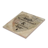 Zo veel lachen als je de Mindfulness Quote Gift Tegeltje (Zijkant)