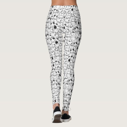 Zo veel Leggings van het Patroon van Katten (Achterkant)