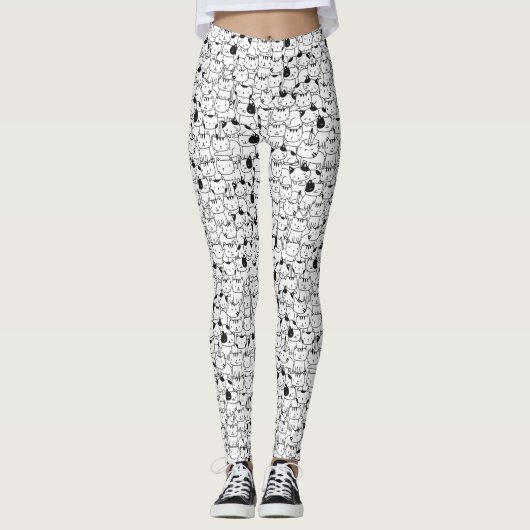 Zo veel Leggings van het Patroon van Katten (Voorkant)