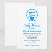 Zo veel liefdesBaby shower Kaart (Voorkant / Achterkant)