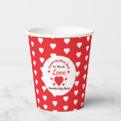 Zo veel liefdesBaby shower Papieren Bekers (Voorkant)