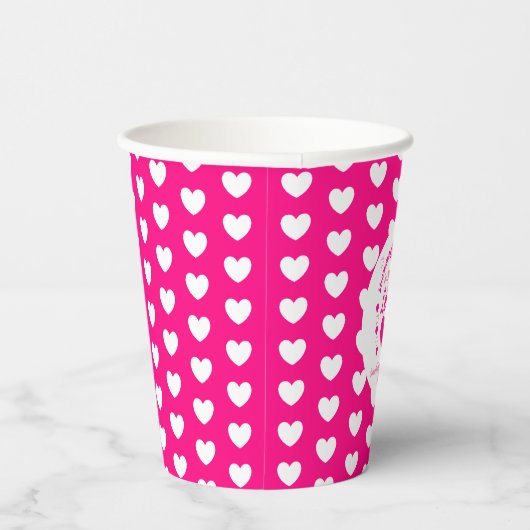 Zo veel liefdesBaby shower Papieren Bekers (Rechts)