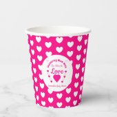 Zo veel liefdesBaby shower Papieren Bekers (Voorkant)