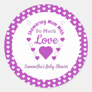 Zo veel liefdesBaby shower Ronde Sticker