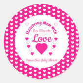 Zo veel liefdesBaby shower Ronde Sticker (Voorkant)
