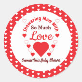 Zo veel liefdesBaby shower Ronde Sticker (Voorkant)