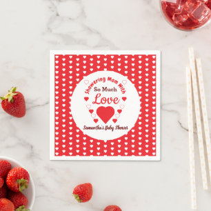 Zo veel liefdesBaby shower Servet