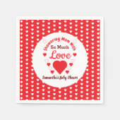 Zo veel liefdesBaby shower Servet (Voorkant)