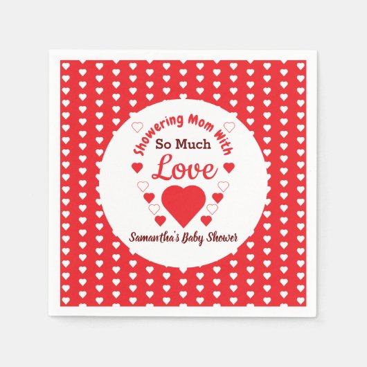 Zo veel liefdesBaby shower Servet (Voorkant)