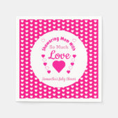 Zo veel liefdesBaby shower Servet (Voorkant)