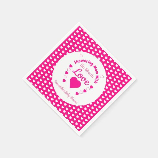 Zo veel liefdesBaby shower Servet (Hoek)